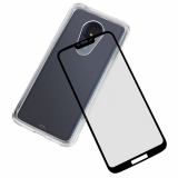 Motorola Moto G7 Power Case-Mate Protection Pack: Tough Clear Series Case & Glass Screen