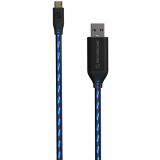 Scosche StrikeLineFlo Reversible Micro USB 3ft Cable with Flowing Luminescence