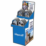 Blue Parrott Cardboard Shipper Display