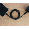 TekYa 72 Inch (6ft) Apple Lightning to USB-C 3 Amp Braided Cable - Black - - alt view 1