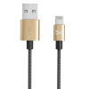 Ghostek NRGLine MFI Lightning 120" Data/Sync/Charge Cable - Gold - - alt view 1