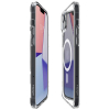Apple iPhone 14 Spigen Crystal Hybrid Case with Magsafe - Transparent Clear - - alt view 1