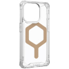 Apple iPhone 15 Pro Urban Armor Gear (UAG) Plyo Case with Magsafe - Ice/Gold - - alt view 2
