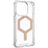 Apple iPhone 15 Pro Urban Armor Gear (UAG) Plyo Case with Magsafe - Ice/Rose Gold - - alt view 2