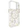 Apple iPhone 15 Pro Case-Mate Floral Gems Case with MagSafe - Gold - - alt view 1