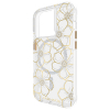 Apple iPhone 15 Pro Case-Mate Floral Gems Case with MagSafe - Gold - - alt view 2