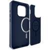 Apple iPhone 15 Pro Max ItSkins Ballistic Nylon Case with MagSafe - Dark Blue - - alt view 1