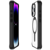 Apple iPhone 15 Pro ItSkins Hybrid Stand Case with MagSafe - Black/Transparent - - alt view 3