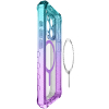 Apple iPhone 15 Pro ItSkins Supreme Prism Case with MagSafe - Light Blue & Purple - - alt view 2