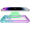 Apple iPhone 15 Pro ItSkins Supreme Prism Case with MagSafe - Light Blue & Purple - - alt view 3