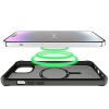 Apple iPhone 15 ItSkins Hybrid Frost Case with MagSafe - Black - - alt view 4