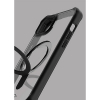 Apple iPhone 15 ItSkins Hybrid Stand Case with MagSafe - Black/Transparent - - alt view 1