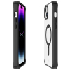 Apple iPhone 15 ItSkins Hybrid Stand Case with MagSafe - Black/Transparent - - alt view 2