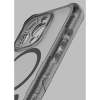 Apple iPhone 15 Pro ItSkins Vault Frost Case with MagSafe - Grey/Black - - alt view 1