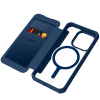 Apple iPhone 15 Pro Max ItSkins Hybrid Folio Case with MagSafe - Navy Blue - - alt view 3