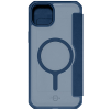 Apple iPhone 15 ItSkins Hybrid Folio Case with MagSafe - Navy Blue - - alt view 2