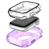 Apple Watch 8 45/44mm Itskins Hybrid R 360 Clear Case - Purple - - alt view 2
