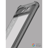 Google Pixel 8 ItSkins Hybrid Clear Case - Black and Transparent - - alt view 1