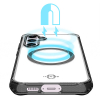 Samsung Galaxy S23 FE ItSkins Hybrid Clear Case with MagSafe - Smoke - - alt view 4