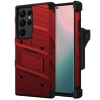 Samsung Galaxy S24 Ultra ZIZO Bolt Bundle Case with Tempered Glass - Red - - alt view 1