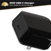 Scosche PowerVOLT 60W Power Delivery USB-C AC Travel Charger Head - Black - - alt view 2