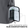 Ghostek Tech Backpack with USB Ports - Nardo Gray - - alt view 5
