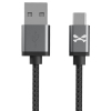 Ghostek NRGLine Micro USB 120" Data/Sync/Charge Braided Cable - Black/Graphite - - alt view 1