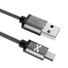 Ghostek NRGLine Micro USB 120" Data/Sync/Charge Braided Cable - Black/Graphite - - alt view 2