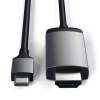 Satechi Aluminum USB-C to HDMI Cable 4k - Space Gray - - alt view 1