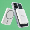 Fuel 5,000mAh Qi Wireless Charging Battery Pack with Magsafe - White - - alt view 3