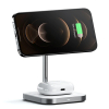 Satechi Aluminum 2-in-1 Magnetic Wireless Qi Charging Stand - Space Gray - - alt view 4