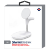 TekYa 3 in 1 QiTek MagStand Max Magsafe Wireless Charger-  White - - alt view 4