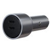 Satechi 40W PD Dual USB-C Car Charger - Space Grey - - alt view 2