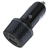 **NEW**TekYa 43W Power Delivery USB-C and USB-A Dual Port Car Charger Head - Black - - alt view 1