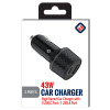 **NEW**TekYa 43W Power Delivery USB-C and USB-A Dual Port Car Charger Head - Black - - alt view 2