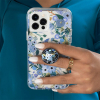 Rifle Paper Co. Minis Suction Cup Phone Grip with Micropel - Garden Party Blue - - alt view 1