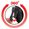 Nite Ize Nylon Vertical Black Clip Case Cargo Pouch with Velcro Closure X-Tall - - alt view 1