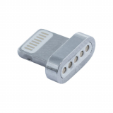 TekYa T-Snap Apple Lightning Detachable Magnetic Tip Adapter - Silver *BULK*