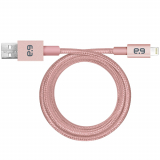 PureGear 48" Braided USB to Lightning Data/Sync/Charge Cable - Rose Gold