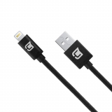 Caseco Apple MFI Lightning 78 Inch (6.5ft) Braided Cable - Black