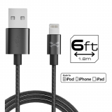 Ghostek NRGLine MFI Lightning 72 inch (6ft) Data/Sync/Charge Cable - Black