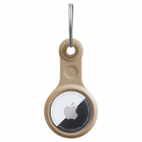 Apple AirTag Woodcessories BioCase Keychain - Taupe Brown