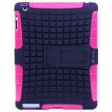 Apple iPad 2/3 Onion Dinosaur Case - Black/Hot Pink