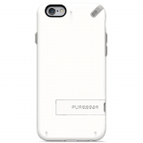 Apple iPhone 6/6s PureGear Slim Shell Case With Kickstand - White/Gray