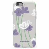 Apple iPhone 6/6s PureGear Motif Series Case - Grey/White and Purple Floral