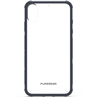 Apple iPhone Xs Max PureGear DualTek Case - Clear/Navy Blue