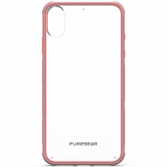 Apple iPhone Xs Max PureGear DualTek Case - Clear/Soft Pink