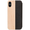 Apple iPhone Xs/X Woodcessories EcoFlip Case - Maple/Leather