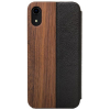Apple iPhone XR Woodcessories EcoFlip Case - Walnut/Leather