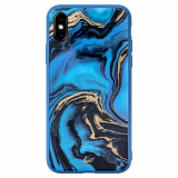 Apple iPhone Xs/X Laut Mineral Glass Series Case - Blue